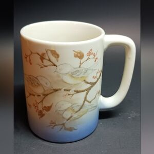 Vintage Otagiri Japan Stoneware Pottery Birds Coffee Mug C…